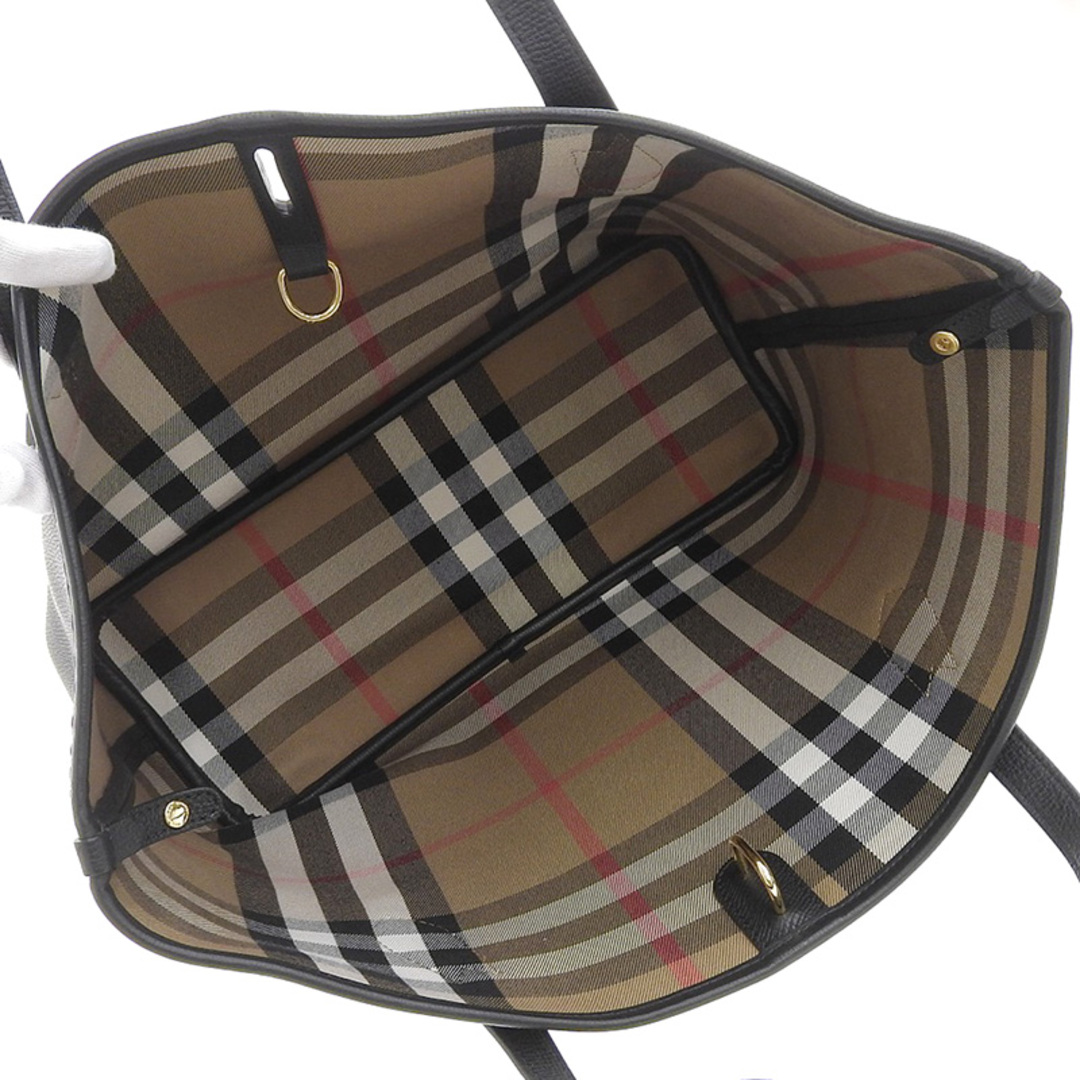 BURBERRY - バーバリー トートバッグ レザー ブラックの通販 by BURBERRY - バーバリー トートバッグ レザー ブラックの通販 by