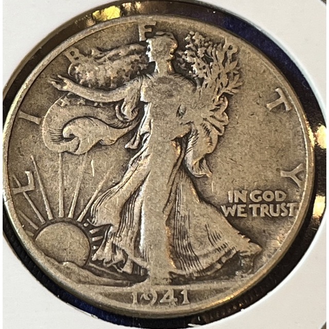 アメリカ銀貨　品位900 希少アンティーク50セント銀貨3枚セット 3
