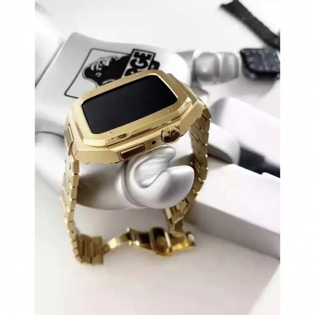 高級ゴールド★アップルウォッチバンド ステンレスベルト Apple Watch