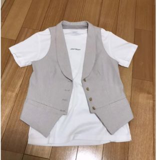 ギャップ(GAP)のGAP コットンジレ  (Ｔシャツは含みません)(ベスト/ジレ)