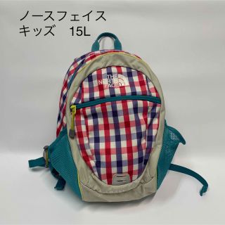 ザノースフェイス(THE NORTH FACE)のノースフェイス　キッズ　リュック　15L チェック(リュックサック)