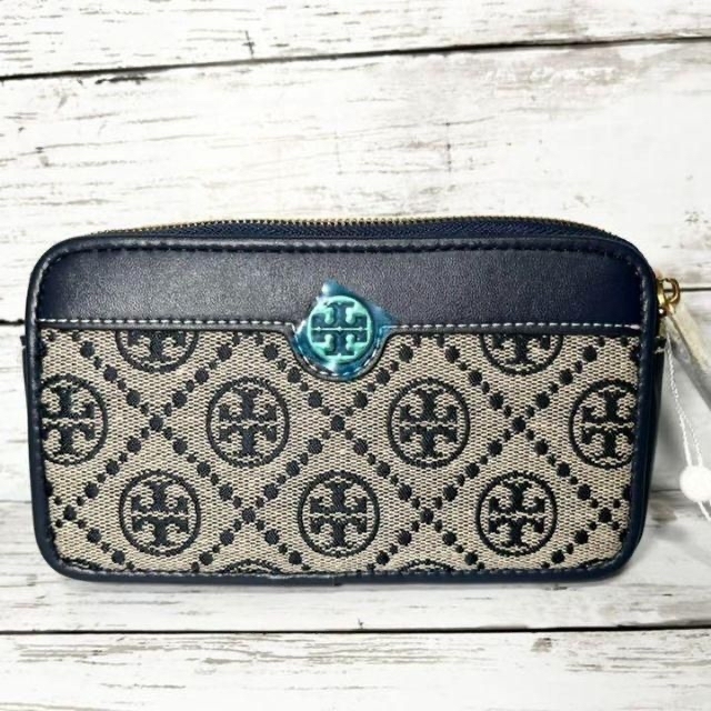 Tory Burch(トリーバーチ)の【新品】トリーバーチ　Tモノグラム　ショルダーバック　青 レディースのバッグ(ショルダーバッグ)の商品写真