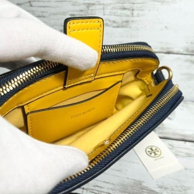 Tory Burch(トリーバーチ)の【新品】トリーバーチ　Tモノグラム　ショルダーバック　青 レディースのバッグ(ショルダーバッグ)の商品写真