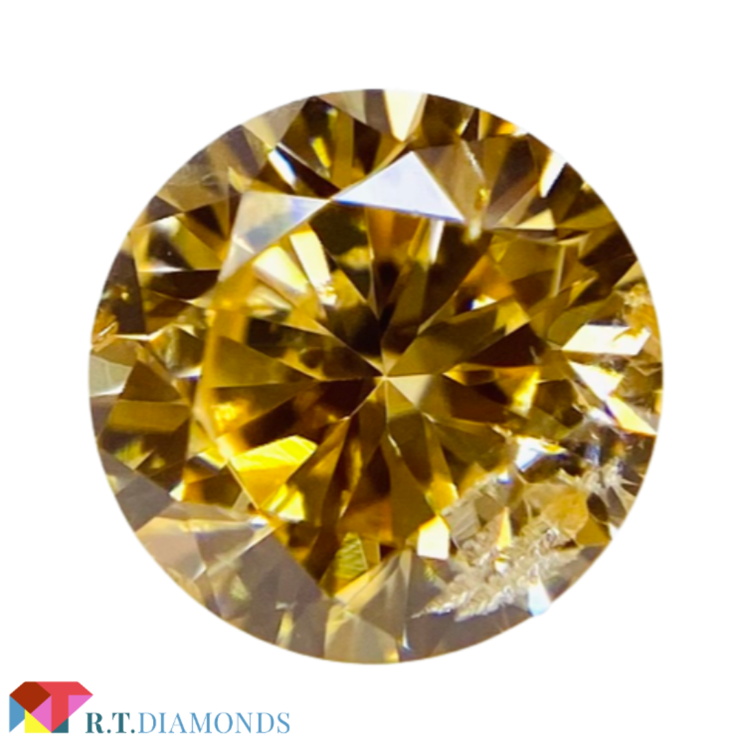 FANCY INTENSE YELLOW ORANGE 0.325ct RD