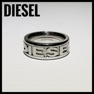 DIESEL - DIESEL ディーゼル　シルバーリング　steel スチール　13号　ロゴ