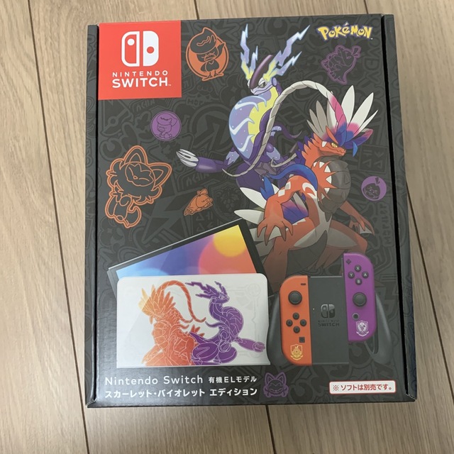 エンタメ/ホビーSwitch有機EL ポケモンスカーレット・バイオレットエディション　本体