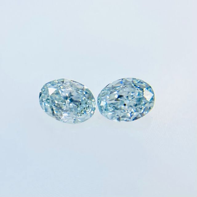 FANCY GREEN BLUE 0.121ct/0.125ct/OV 2