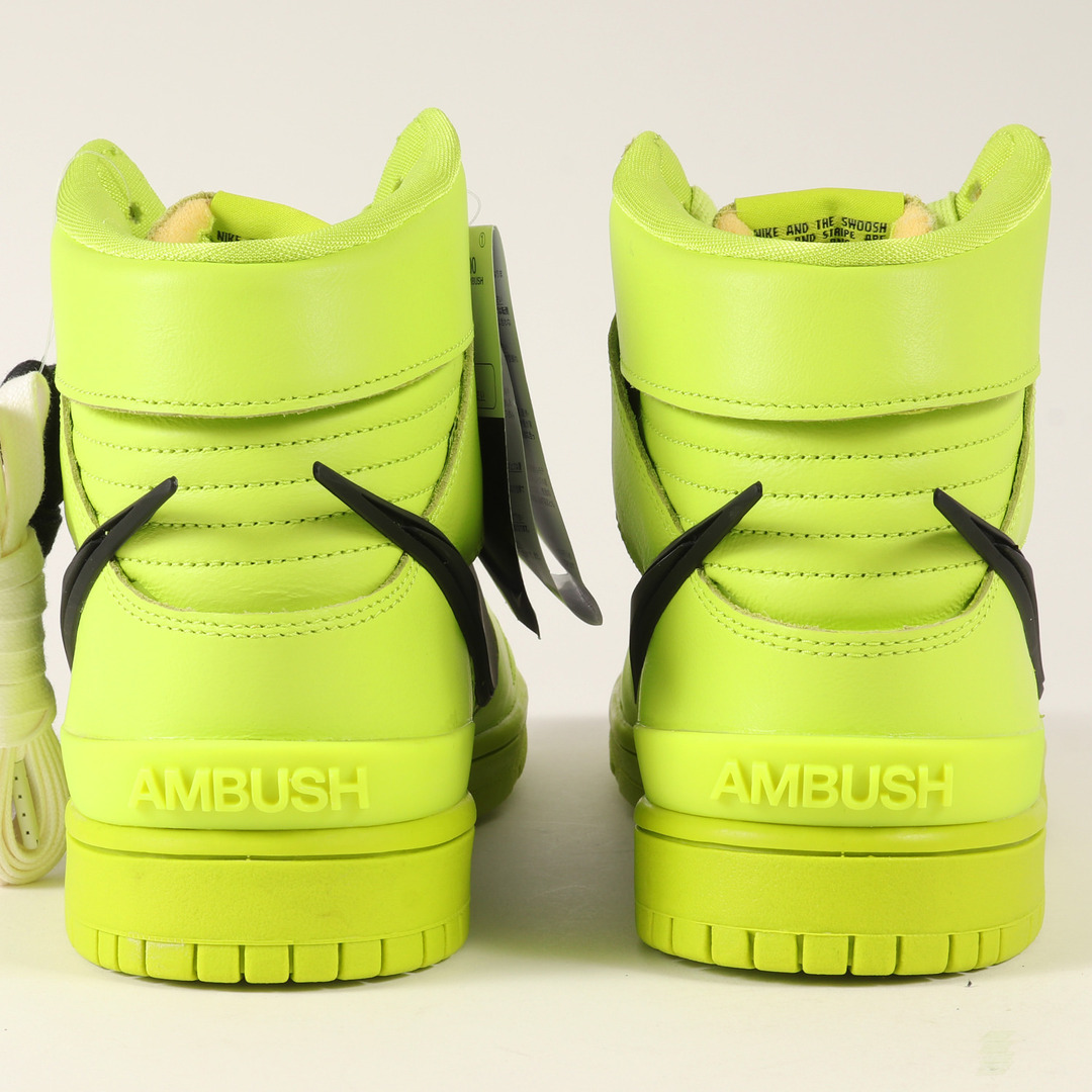 NIKE × AMBUSH DUNK HIGH "FLASH LIME" CU7544-300 ナイキ アンブッシュ ダンク ハイ "フラッシュライム"【004】約285cmソール幅