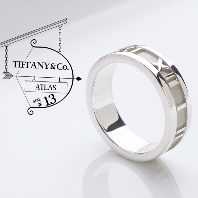 美品 TIFFANY ティファニー アトラス リング 925 指輪 13号 激安人気新品