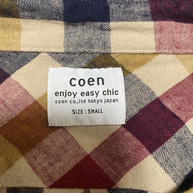 coen(コーエン)のcoen チェックシャツ レディースのトップス(シャツ/ブラウス(長袖/七分))の商品写真