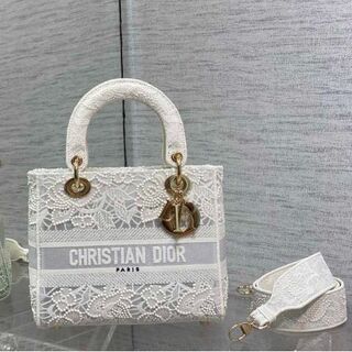 Christian Dior - 美品DIOR レディディオール ミディアムショルダーバッグ