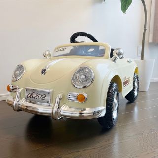 ポルシェ(Porsche)の【えむたく様専用】電動乗用ラジコン ドイツオールドタイプ（ホワイト）(ホビーラジコン)