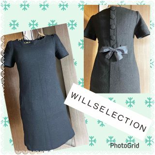 ウィルセレクション(WILLSELECTION)のウィルセレクション★バックデザインかわいい★良質★フォーマルワンピース(ひざ丈ワンピース)