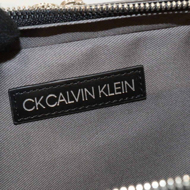 Calvin Klein ダブルファスナー セプターポーチ ブラック   メンズ ブランド セカンドバッグ クラッチバッグ シンプル松前R56号店