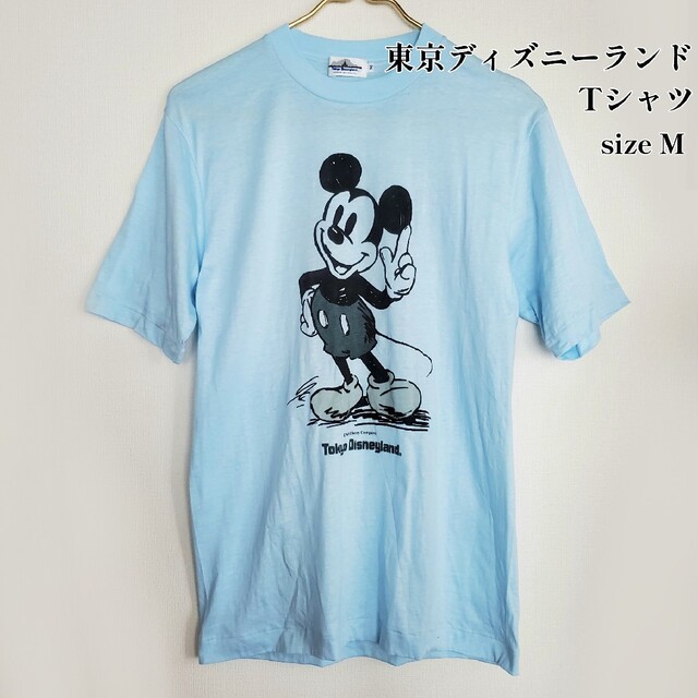 VINTAGE ミッキーマウス TokyoDisneyland 総柄Tシャツ M