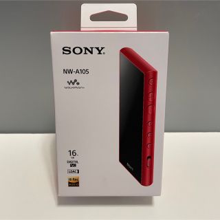 ウォークマン(WALKMAN)のSONY WALKMAN NW-A105 レッド(ポータブルプレーヤー)