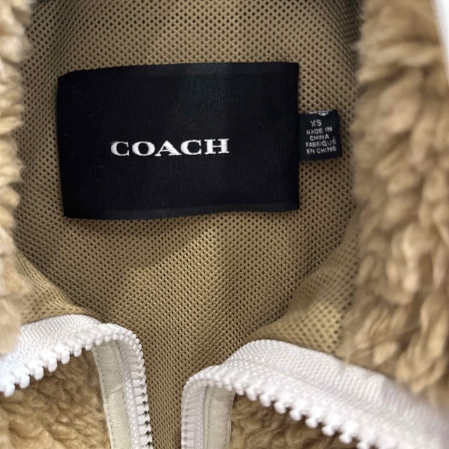 アウター【新品】COACH コーチ キャメルベージュ色ボアブルゾン アウター