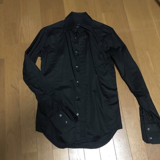 ザラ(ZARA)のZARAドレスシャツ黒(シャツ)