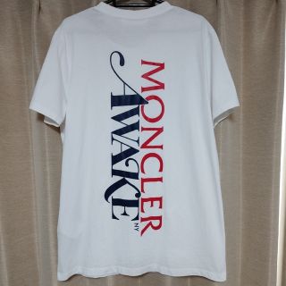 モンクレール(MONCLER)の［美品］国内正規品 モンクレール AWAKE Tシャツ 半袖 Mサイズ 白(Tシャツ/カットソー(半袖/袖なし))