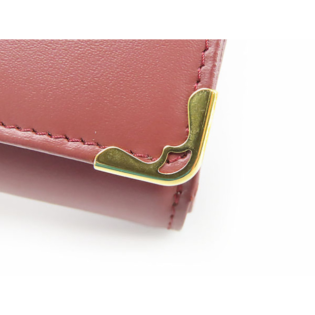 Cartier(カルティエ)のほぼ新品カルティエマストドゥカルティエL字ファスナー二つ折り財布ボルド レディースのファッション小物(財布)の商品写真