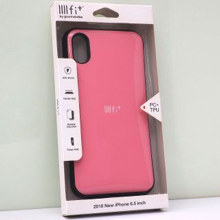 iPhone XS Max 用 IIIfit 耐衝撃ハイブリッドケース ピンク(iPhoneケース)