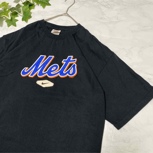 Tシャツ　NIKE ナイキ　デカロゴ　　メッツ　タグ　立体ロゴ　mets