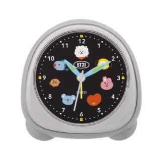 ビーティーイシビル(BT21)の新品　BT21  ミニライトクロック　黒　ブラック(その他)