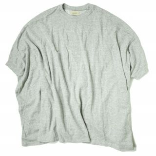 maturely マチュアリー 22SS 日本製 Poncho Jersey ポンチョジャージー 13-04-1008-823 ONE SIZE グレー BEAMS オーバーサイズ ドレープ Tシャツ トップス【中古】【maturely】(Tシャツ(長袖/七分))