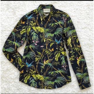 グッチ(Gucci)の美品 GUCCI ボタニカル柄 長袖シャツ (Tシャツ/カットソー(七分/長袖))