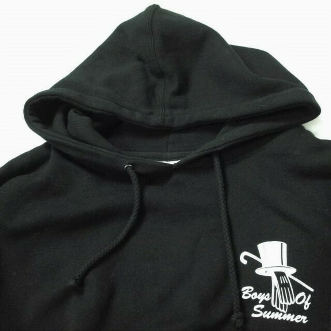 BOYS OF SUMMER x Better Gift Shop ボーイズオブサマー ベターギフトショップ 別注 アメリカ製 Cats Hooded  Sweatshirt Playbill 裏起毛 スウェットプルオーバーパーカー XL BLACK HOODIE トップス【中古】【BOYS OF ...