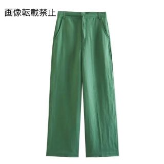 🎓3月新作🏫10844◇green グリーン ベーシック ロングパンツ(カジュアルパンツ)