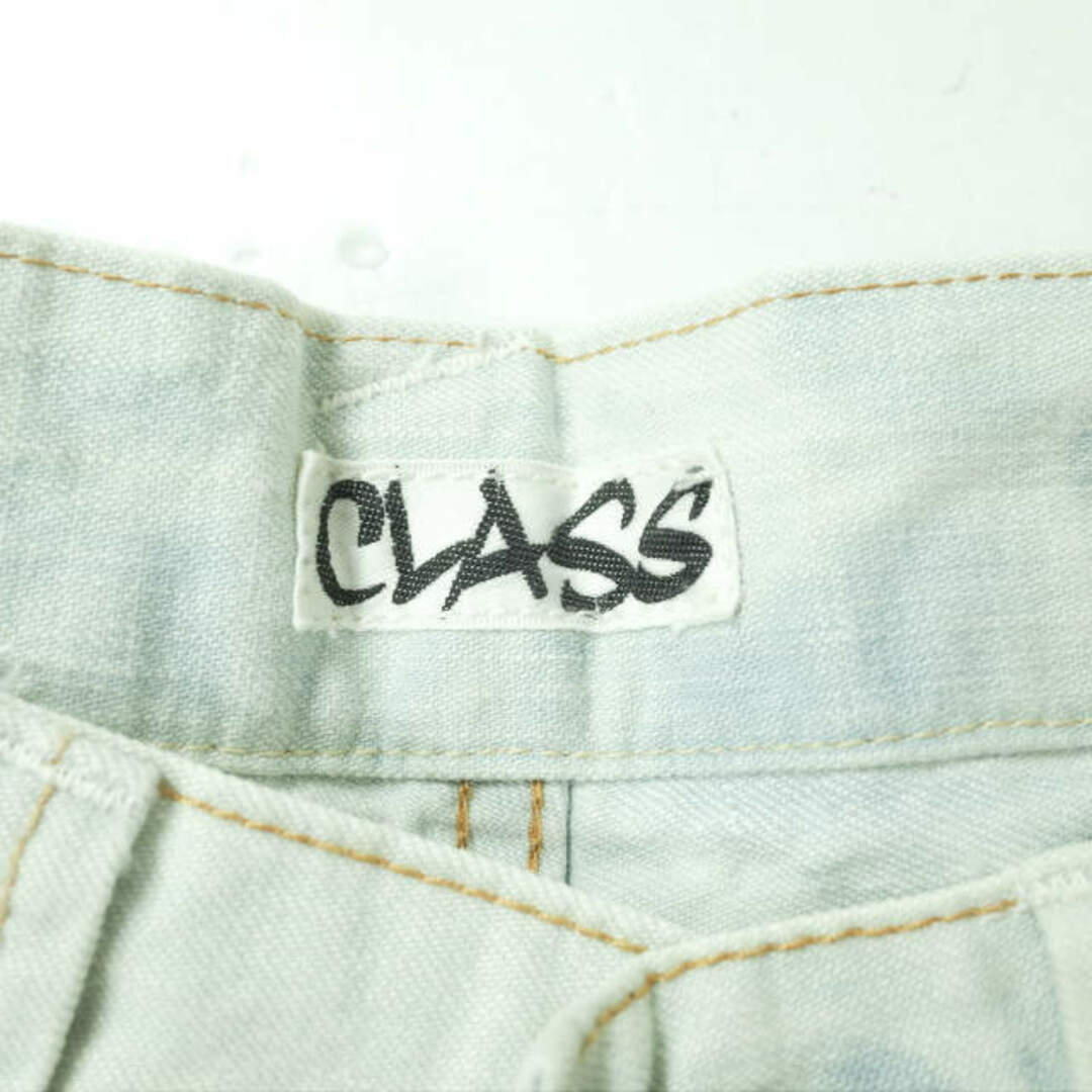 Class(クラス)のCLASS クラス 日本製 ブリーチサルエルデニムパンツ 2 Indigo ハイウエスト ジーンズ セルビッチ ボタンフライ ボトムス【中古】【CLASS】 メンズのパンツ(デニム/ジーンズ)の商品写真