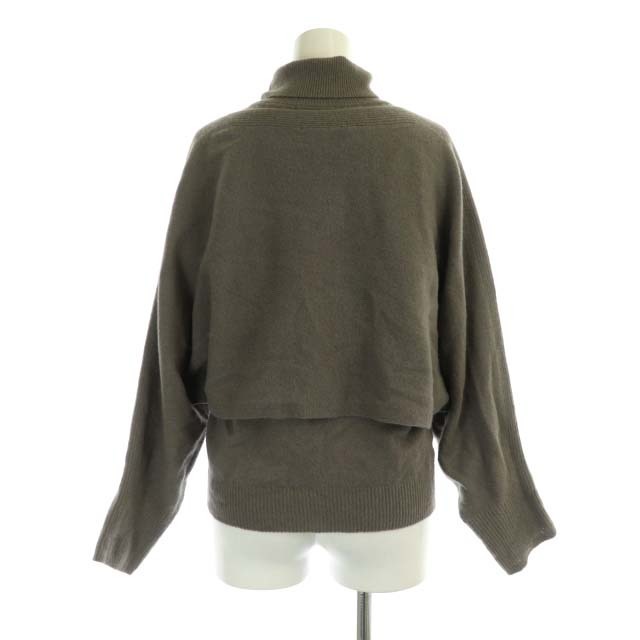 アナイ 21AW 紡毛アンサンブルプルオーバー ニット セーター タートルネック