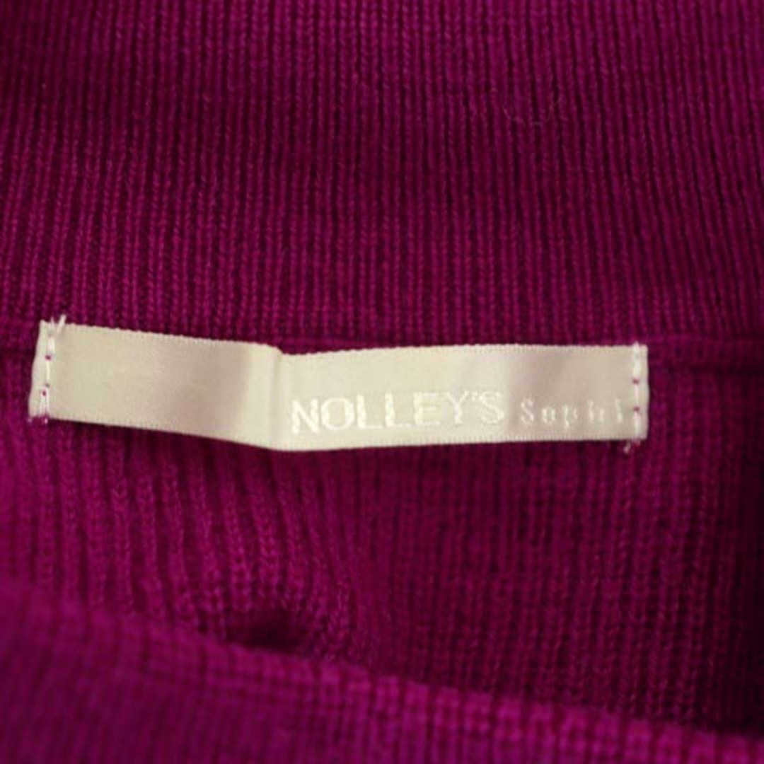 NOLLEY'S(ノーリーズ)のノーリーズ ソフィー 12G片畦 ニット セーター リブニット スタンドネック レディースのトップス(ニット/セーター)の商品写真