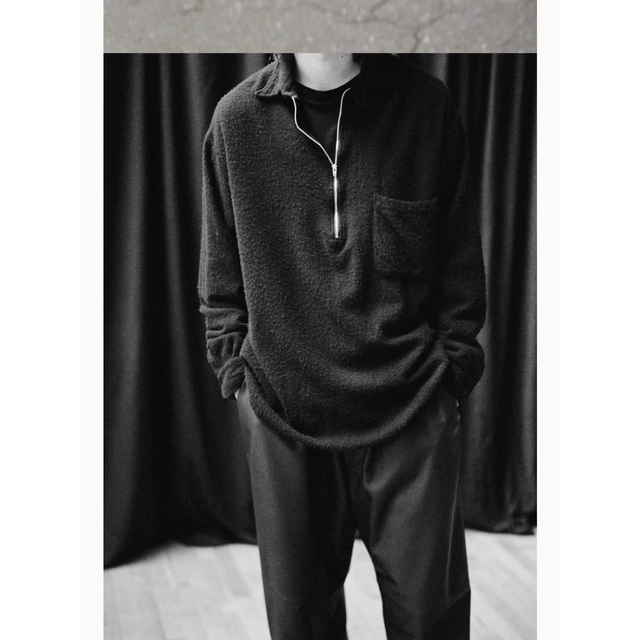 COMOLI 22AW 縮絨ウールハーフジップ size 3 | フリマアプリ ラクマ