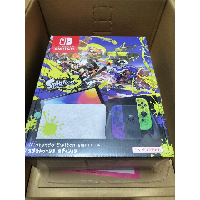 新品未開封Nintendo Switch有機ELスプラトゥーン3エディション エンタメ/ホビーのゲームソフト/ゲーム機本体(家庭用ゲーム機本体)の商品写真