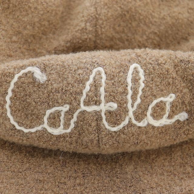 CA4LA(カシラ)のカシラ CA4LA ボアキャスケット ウール 茶 ライトブラウン レディースの帽子(キャスケット)の商品写真