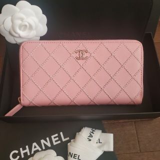 CHANEL - 美品♡2週間使用♡CHANEL マトラッセ 長財布 ピンク ツイード