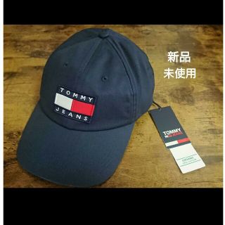 トミージーンズ(TOMMY JEANS)の【新品】TOMMYJEANS トミー キャップ 帽子  ネイビー 最終値下げ(キャップ)