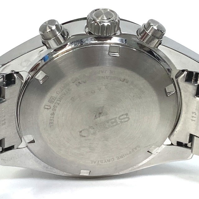 セイコー SEIKO プロスペックス スピードタイマー クロノグラフ V192-0AF0 ソーラー デイト 腕時計 SS シルバー