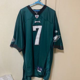 リーボック(Reebok)の古着★Reebok リーボック NFL イーグルス 7番半袖ゲームTシャツ 緑白(Tシャツ/カットソー(半袖/袖なし))