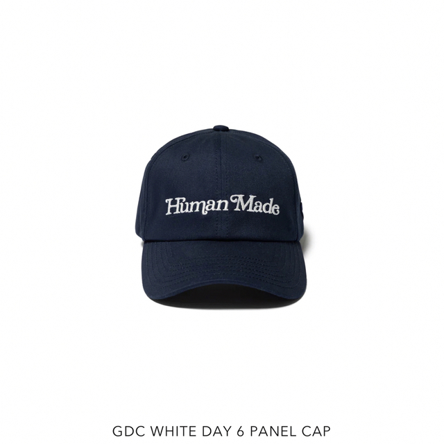 HUMANMADE GDC WHITE DAY 6 PANEL CAP NAVY