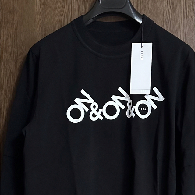 黒2新品 sacai サカイ メンズ ON & ON ロング Tシャツ ブラック | www