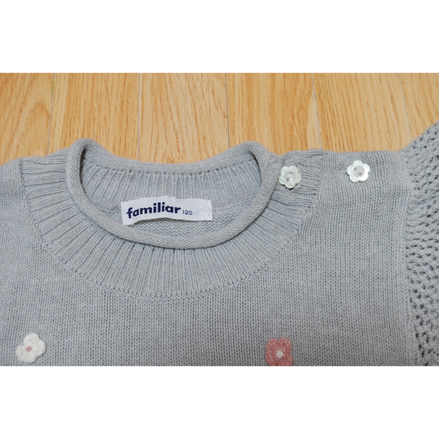 familiar(ファミリア)のfamiliar ベスト　120cm キッズ/ベビー/マタニティのキッズ服女の子用(90cm~)(ニット)の商品写真