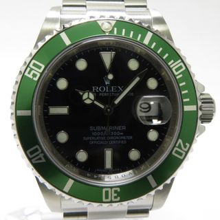 ロレックス(ROLEX)のROLEX サブマリーナ グリーンベゼル 自動巻き SS ブラック文字盤 V番(腕時計(アナログ))