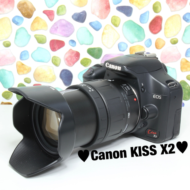 ♥︎◇Canon KISS X2 ◇はじめての一眼レフ ◇シャッター回数極少コンディション