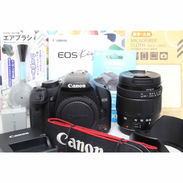 Canon(キヤノン)の♥︎◇Canon KISS X2 ◇はじめての一眼レフ ◇シャッター回数極少 スマホ/家電/カメラのカメラ(デジタル一眼)の商品写真