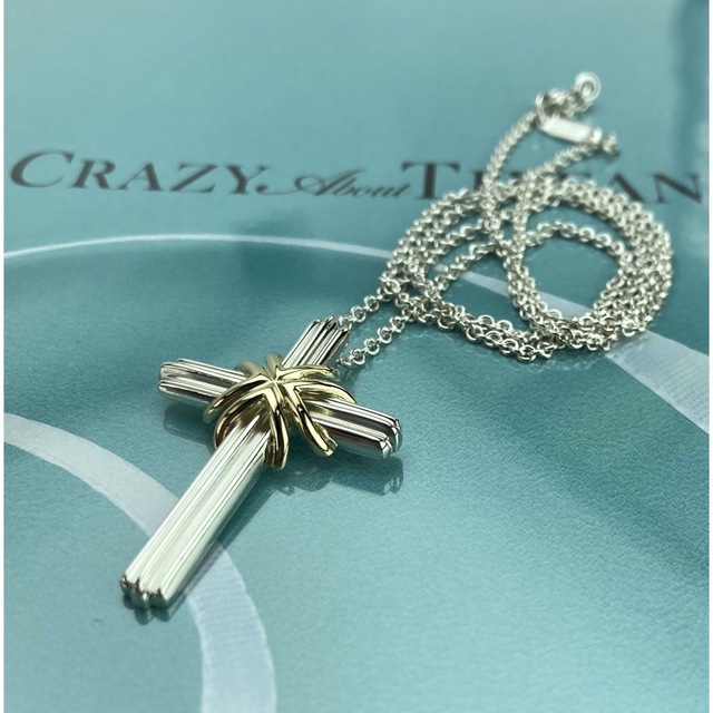 Tiffany & Co. シグネチャー クロス ネックレス  925/750レディース