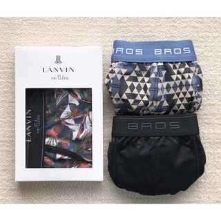 LANVIN en Bleu＆BROS ボクサーパンツ Ｌサイズ 3枚(ボクサーパンツ)
