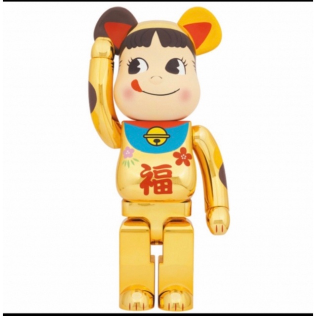 BE@RBRICK 招き猫　ペコちゃん 福 金メッキ 1000％その他